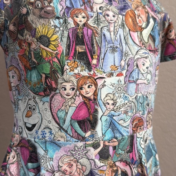 Colorful Kids Casual Frozen Disney Dress - Picture 3 of 3
